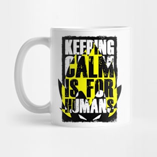 Dragon Ball - Vegeta - Keeping calm is for humans (white) Mug